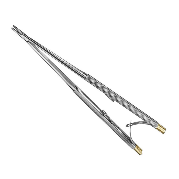 CASTROVIEJO, micro needle holder, 18cm, TC