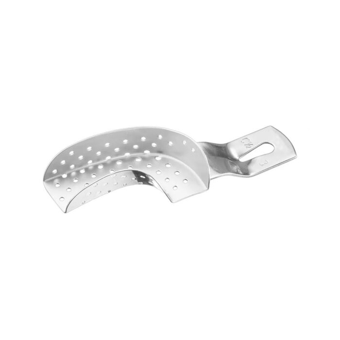 Impression tray, perf., part., 1/2L, size 3