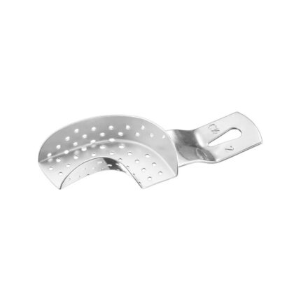 Impression tray, perf., part., 1/2L, size 2