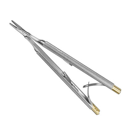 CASTROVIEJO, micro needle holder, 13cm, TC