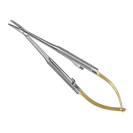 BARRAQUER, micro needle hold., 14cm, cvd, TC
