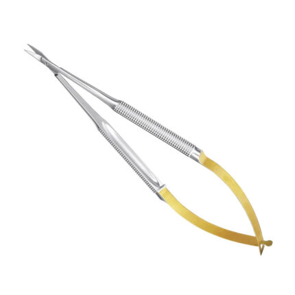 Micro-spring handle scrs., 14, 5cm, cvd.rd.