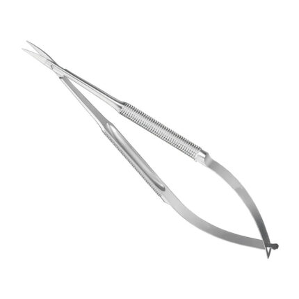 Gum scissors, x-fine tips, 14, 5 cm, round