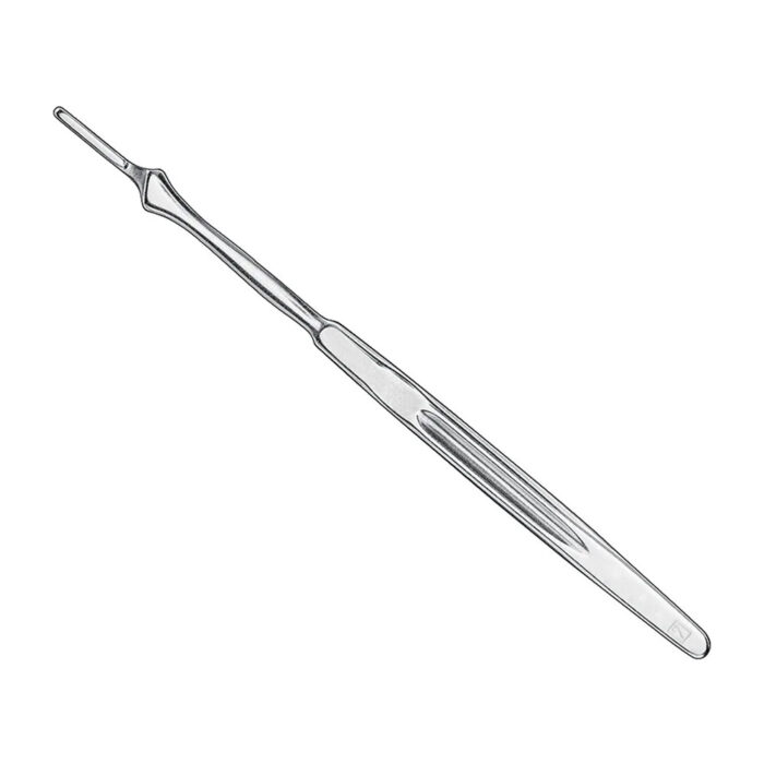 Scalpel handle, 15 cm, round shaped