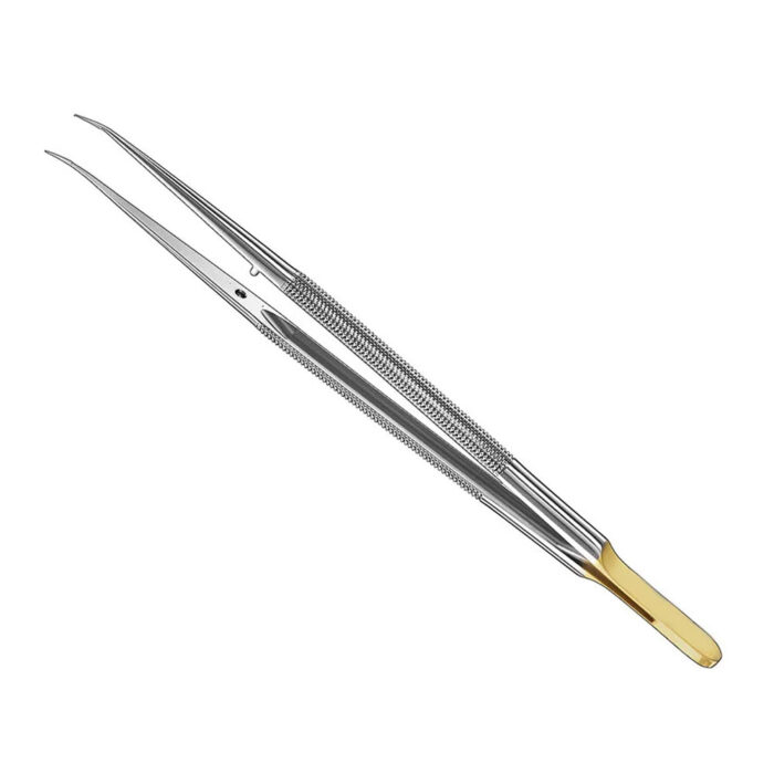 Micro-tissue forceps, 18 cm, cvd., 0, 4 mm