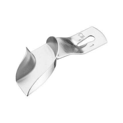 Impression tray, unperf., part., 1/2 R, sz.1