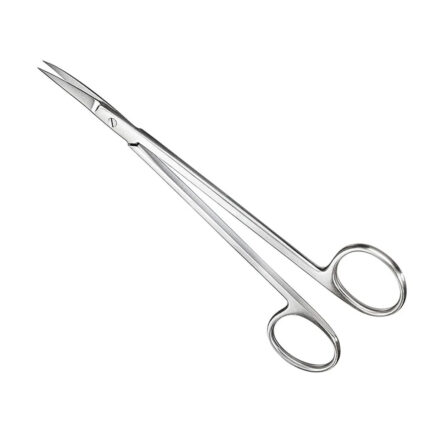 KELLY, suture-/gum scissors, 16 cm, cvd.