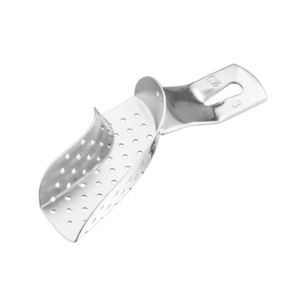 Impression tray, perf., part., 1/2 R, size 3