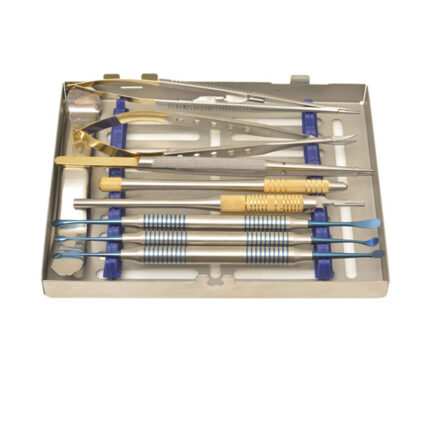 MICRO SURGICAL KIT SET OF 9 PCS WITH CASSETTE